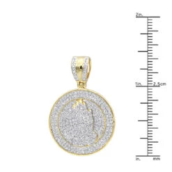 Hip Hop Praying Hands Diamond Pendant For Men 14K Yellow Gold Medallion -Jewelry Sales Store hip hop jewelry praying hands diamond pendant for men 14k gold medallion rulerye
