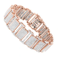 Iced Out 10K White Gold Pave Diamond Bracelet For Men 13.78 -Jewelry Sales Store iced out bracelets 10k pave diamond bracelet 1378 p 35747 ro