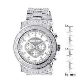 Iced Out Luxurman Diamond Watch With Chronograph 2ct Escalade -Jewelry Sales Store iced out luxurman diamond watch with chronograph 2ct escalade ruler