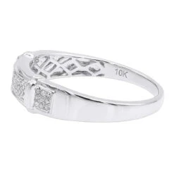 Inexpensive Men's Diamond Wedding Band 0.18ct 10K Yellow Gold -Jewelry Sales Store inexpensive mens diamond wedding band 018ct 10k gold backwh