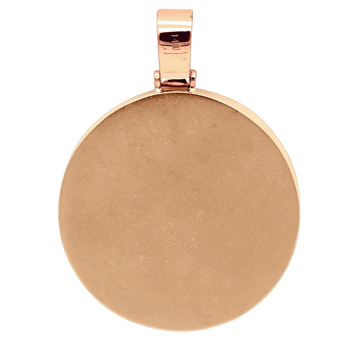 14K Yellow Gold Diamond Medallion Customizable Photo Memorial Pendant 3.7ct 6 14K Yellow Gold Diamond Medallion Customizable Photo Memorial Pendant 3.7ct - Image 6