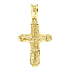 Affordable 14K White Gold Small Diamond Cross Pendant For Men & Women -Jewelry Sales Store jewelry affordable real 14k gold small diamond cross pendant for men women backye