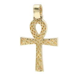 Egyptian Ankh Cross Diamond Pendant For Men 14K Yellow Gold G VS -Jewelry Sales Store jewelry antique style egyptian ankh cross diamond pendant for men in 14k gold g vs backye