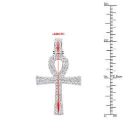 Egyptian Ankh Cross Diamond Pendant For Men 14K Yellow Gold G VS -Jewelry Sales Store jewelry antique style egyptian ankh cross diamond pendant for men in 14k gold g vs rulerwh