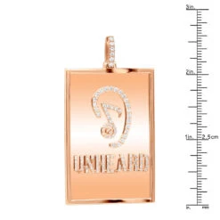 Custom-made 14K Rose Gold Diamond Unheard Pendant For Men 1.4Ct -Jewelry Sales Store jewelry custom made jewelry 14k gold diamond unheard pendant for men 14ct rulerro