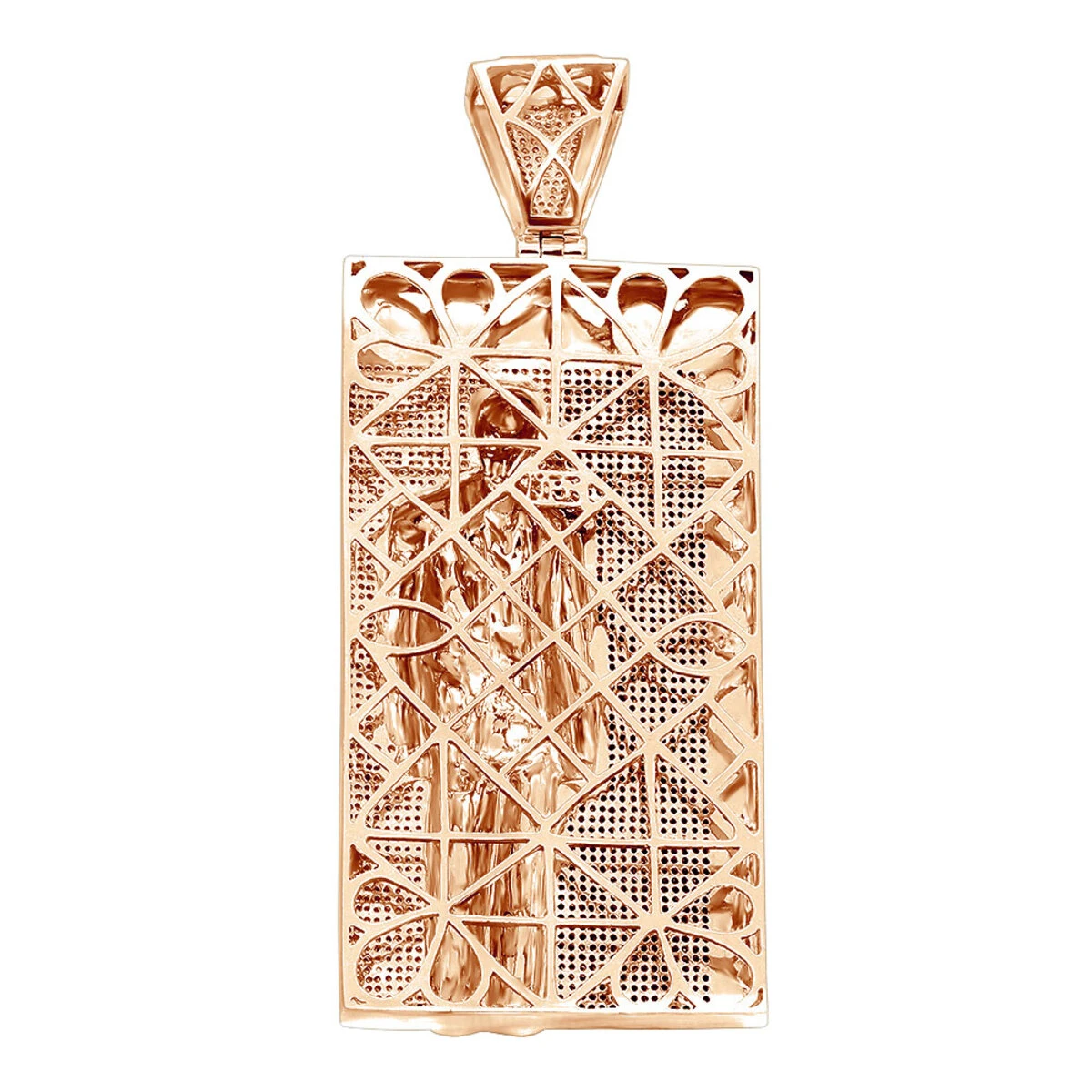 14K White Gold Tony Montana Scarface Character Diamond Pendant For Men 6 14K White Gold Tony Montana Scarface Character Diamond Pendant For Men - Image 6