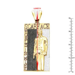 14K White Gold Tony Montana Scarface Character Diamond Pendant For Men 22 14K White Gold Tony Montana Scarface Character Diamond Pendant For Men -Jewelry Sales Store jewelry custom real 14k gold tony montana scarface character diamond pendant for men rulerye