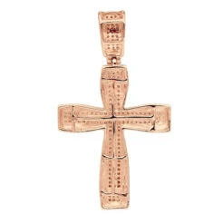 Double Layer 14K White Gold Pave Diamond Cross Pendant For Men & Women 0.75c 13 Double Layer 14K White Gold Pave Diamond Cross Pendant For Men & Women 0.75c -Jewelry Sales Store jewelry double layer real 14k gold pave diamond cross pendant for men women 075c backro