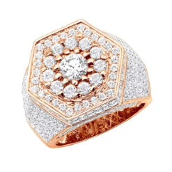 Joe Rodeo 14K Yellow Gold Statement Unique Men's Diamond Pinky Ring 6.16Ct -Jewelry Sales Store jewelry joe rodeo unique mens diamond pinky ring 14k gold statement jewelry 616ct ro 20200610 20201221