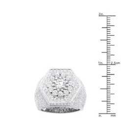 Joe Rodeo 14K Yellow Gold Statement Unique Men's Diamond Pinky Ring 6.16Ct -Jewelry Sales Store jewelry joe rodeo unique mens diamond pinky ring 14k gold statement jewelry 616ct rulerwh