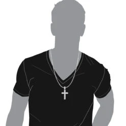 Large Iced Out Diamond Cross Pendant For Men 14K White Gold Side Diamonds -Jewelry Sales Store jewelry large iced out diamond cross pendant for men in 14k gold side diamonds bodwh