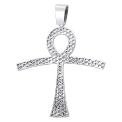 Large Symbol Of Life Egyptian Ankh Diamond Cross Pendant 14K White Gold 2.5ct -Jewelry Sales Store jewelry large symbol of life egyptian ankh diamond cross pendant in 14k gold 25ct backwh