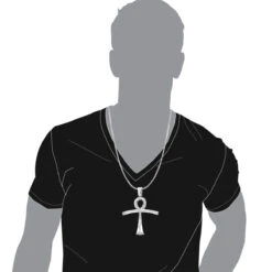 Large Symbol Of Life Egyptian Ankh Diamond Cross Pendant 14K White Gold 2.5ct -Jewelry Sales Store jewelry large symbol of life egyptian ankh diamond cross pendant in 14k gold 25ct bodwh