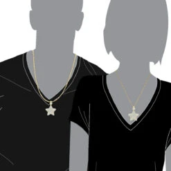 Large Unisex High Fashioned Diamond Star Pendant 14K Yellow Gold 1.8CT 14 Large Unisex High Fashioned Diamond Star Pendant 14K Yellow Gold 1.8CT -Jewelry Sales Store jewelry large unisex high fashioned diamond star pendant in 14k gold 18ct bodye 1