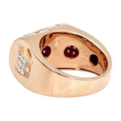 Luxurman Diamond Ring For Men 10K Yellow Gold 1.65ct -Jewelry Sales Store jewelry luxurman diamond ring for men 10k gold 165ct backro