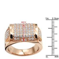 Luxurman Diamond Ring For Men 10K Yellow Gold 1.65ct -Jewelry Sales Store jewelry luxurman diamond ring for men 10k gold 165ct rulerro