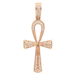 Luxurman Egyptian Ankh Cross Diamond Pendant 14K White Gold 0.6CT 2 3/4 Inch 10 Luxurman Egyptian Ankh Cross Diamond Pendant 14K White Gold 0.6CT 2 3/4 Inch -Jewelry Sales Store jewelry luxurman pharaoh egyptian ankh cross diamond pendant in 14k gold 06ct ro 1