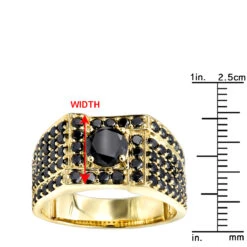 Men's Black Diamond Ring 10K Yellow Gold 4 Carat By Luxurman 11 Men's Black Diamond Ring 10K Yellow Gold 4 Carat By Luxurman -Jewelry Sales Store jewelry mens black diamond ring in 10k white rose yellow gold 4 carat by luxurman rulerye