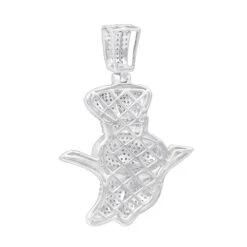 Men's 10K Yellow Gold Diamond Pillsburry Doughboy Pendant For Men 1.33Ct -Jewelry Sales Store jewelry mens jewelry real 10k gold diamond pillsberry doughboy pendant for men 133ct backwh