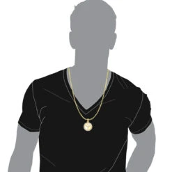 10K Yellow Gold Angel Diamond Medallion Pendant For Men 2.15 CT -Jewelry Sales Store jewelry real 10k gold angel diamond medallion pendant for men 215 ct bodye