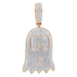 10K Yellow Gold Emoji Ghost Haloween Diamond Pendant For Men 1.2ct 10 10K Yellow Gold Emoji Ghost Haloween Diamond Pendant For Men 1.2ct -Jewelry Sales Store jewelry real 10k gold emoji ghost haloween diamond pendant for men 12ct ro