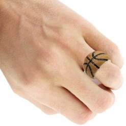 Slam Dunk Basketball Black Diamond Ring For Men In Sterling Silver 0.33ct -Jewelry Sales Store jewelry slam dunk basketball black diamond ring for men in sterling silver 033ct bodye