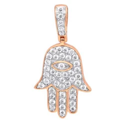 Small 10K Yellow Gold Hamsa Diamond Pendant 0.3ct Hand Of God Amulet By LUXURMAN 10 Small 10K Yellow Gold Hamsa Diamond Pendant 0.3ct Hand Of God Amulet By LUXURMAN -Jewelry Sales Store jewelry small 14k gold hamsa diamond pendant 03ct hand of god amulet by luxurman ro