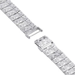 Solid 10K Yellow Gold Nugget Style Bracelet For Men 20mm -Jewelry Sales Store jewelry solid 14k white rose or yellow gold nugget style bracelet for men 20mm backwh