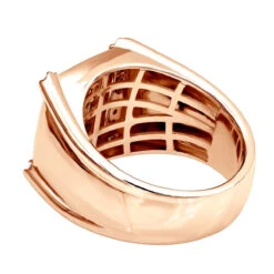 Statement 14K White Gold Solitaire Diamond Ring For Men 1.2 Carats -Jewelry Sales Store jewelry statement jewelry 14k gold solitaire diamond ring for men 12 carats backro