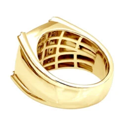 Statement 14K White Gold Solitaire Diamond Ring For Men 1.2 Carats -Jewelry Sales Store jewelry statement jewelry 14k gold solitaire diamond ring for men 12 carats backye