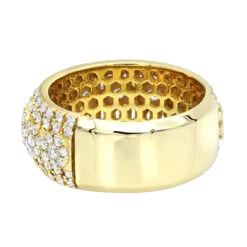 Unique Diamond Band For Men 14K Yellow Gold By LUXURMAN -Jewelry Sales Store jewelry unique diamond band for men in 14k gold by luxurman backye