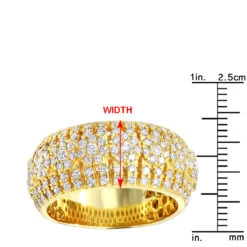 Unique Diamond Band For Men 14K Yellow Gold By LUXURMAN -Jewelry Sales Store jewelry unique diamond band for men in 14k gold by luxurman rulerye