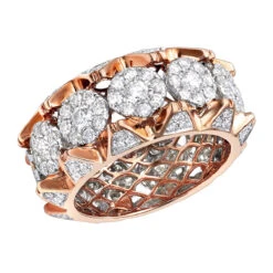 3 Carat Diamond Eternity Band 10K Yellow Gold For Men -Jewelry Sales Store jewelry unique mens diamond rings 3 carat diamond eternity band in 10k gold ro