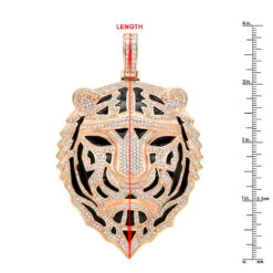 Large 14K Yellow Gold Men's Diamond Tiger Pendant With Black Enamel 10 Carats 23 Large 14K Yellow Gold Men's Diamond Tiger Pendant With Black Enamel 10 Carats -Jewelry Sales Store large 14k gold mens diamond tiger pendant with black enamel 10 carats 000773 rulerro