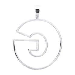 Oversized 10K Yellow Gold Custom Made Diamond Initial Letter Pendant For Men 2 Carat -Jewelry Sales Store large custom made diamond letter initial pendant for men 10k gold 2 carats 000920 back white