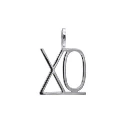 Large Customizable Diamond Initials Pendant For Men & Women 10K White Gold -Jewelry Sales Store large customizable diamond initials pendant for men women solid 10k gold 000900 back