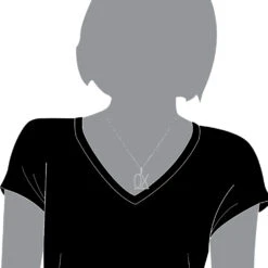 Large Customizable Diamond Initials Pendant For Men & Women 10K White Gold -Jewelry Sales Store large customizable diamond initials pendant for men women solid 10k gold 000900 body white