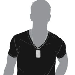 Large Diamond Dog Tag Pendant 14K White Gold Fully Iced Out Design 10.5ct -Jewelry Sales Store large diamond dog tag pendant in 14k gold fully iced out design 105ct 804084 body white