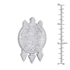 Large Loyalty Respect Family Diamond Pendant In Sterling Silver 7 Large Loyalty Respect Family Diamond Pendant In Sterling Silver -Jewelry Sales Store large loyalty respect family diamond pendant custom made in sterling silver 100363 w ruler white