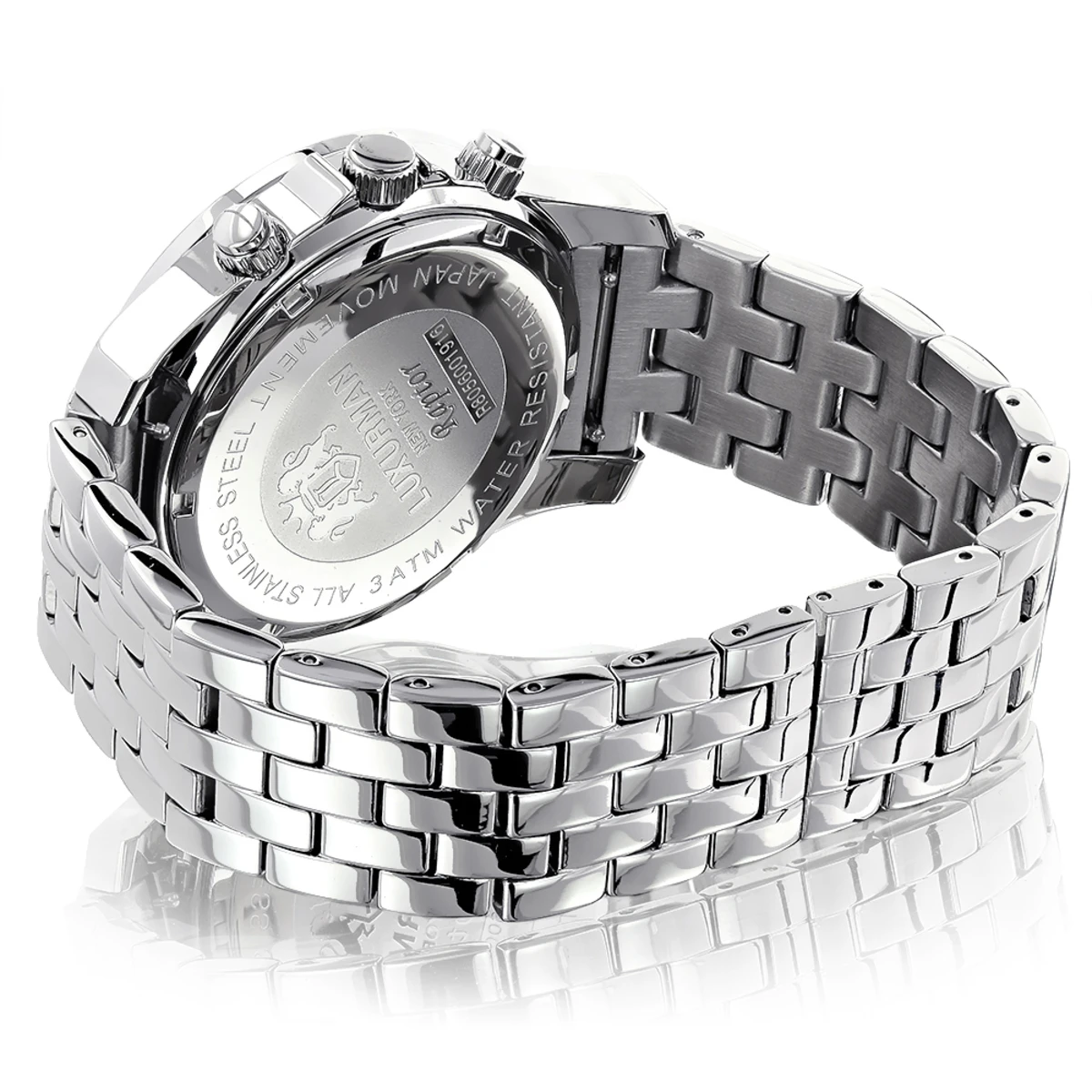Luxurman Men's Diamond Watch 3ct 2 Luxurman Men's Diamond Watch 3ct - Image 2