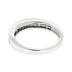 Luxurman 1 Carat Princess Cut Diamond Wedding Band 14K White Gold -Jewelry Sales Store luxurman wedding rings 1 carat princess cut diamond wedding band 14k gold backwh