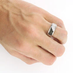 Men's Black And White Diamond Pinky Ring 0.30ct Sterling Silver -Jewelry Sales Store mens black and white diamond pinky ring 030ct sterling silver 3