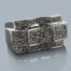 Men's Black Diamond Ring 0.62ct 10K Gold