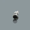 Men's Black Diamond Stud Earring 0.25ct 14K White Gold