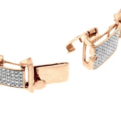 Men's 10K White Gold Pave Diamond Bracelet 4.60ct -Jewelry Sales Store mens bracelets 10k pave diamond bracelet 460ct p 38808 clasp rose