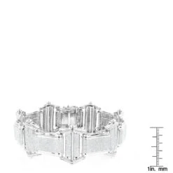 14K White Gold Pave Diamond Bracelet For Men 7.98ct 12 14K White Gold Pave Diamond Bracelet For Men 7.98ct -Jewelry Sales Store mens bracelets 14k gold mens diamond bracelet 798ct p 7077 rulerwh