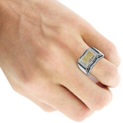 Men's Color Diamond Ring 0.5 Ct Sterling Silver -Jewelry Sales Store mens color diamond ring 054ct sterling silver p 47454 bod