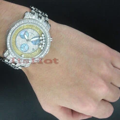 Men's Benny Floating Diamond Watch 22ct -Jewelry Sales Store mens custom benny floating diamond watch 22ct p 8951bod