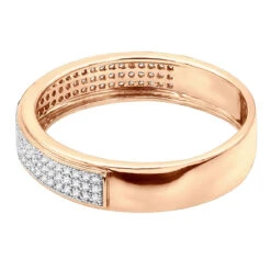 Men's Diamond Bands 14K Yellow Gold Diamond Ring 0.2ct -Jewelry Sales Store mens diamond bands 14k gold diamond ring 027ct p 6538 back rose