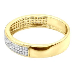 Men's Diamond Bands 14K Yellow Gold Diamond Ring 0.2ct -Jewelry Sales Store mens diamond bands 14k gold diamond ring 027ct p 6538 back yellow
